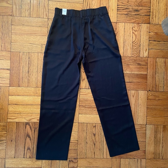NWT Abercrombie & Fitch black silk pants - Picture 7 of 8